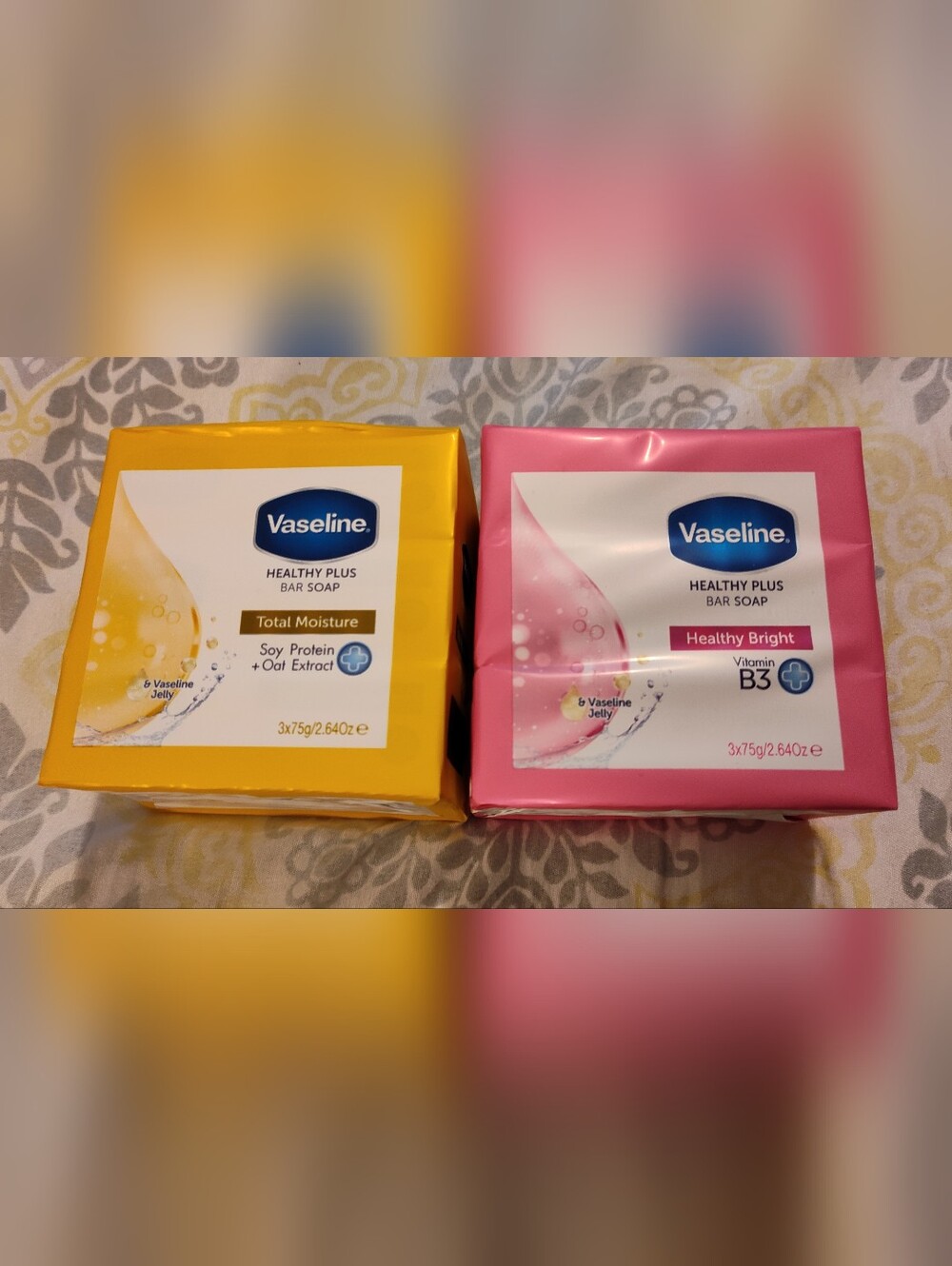 NWT! 2 Vaseline Moisturizing Body Bar Soap Set